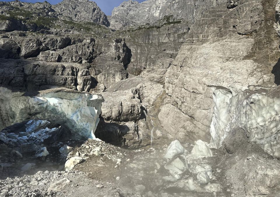 "Eiskapelle" nach dem Einsturz