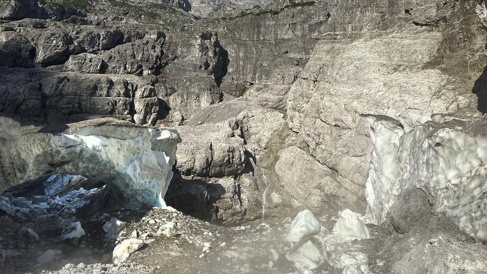 "Eiskapelle" nach dem Einsturz