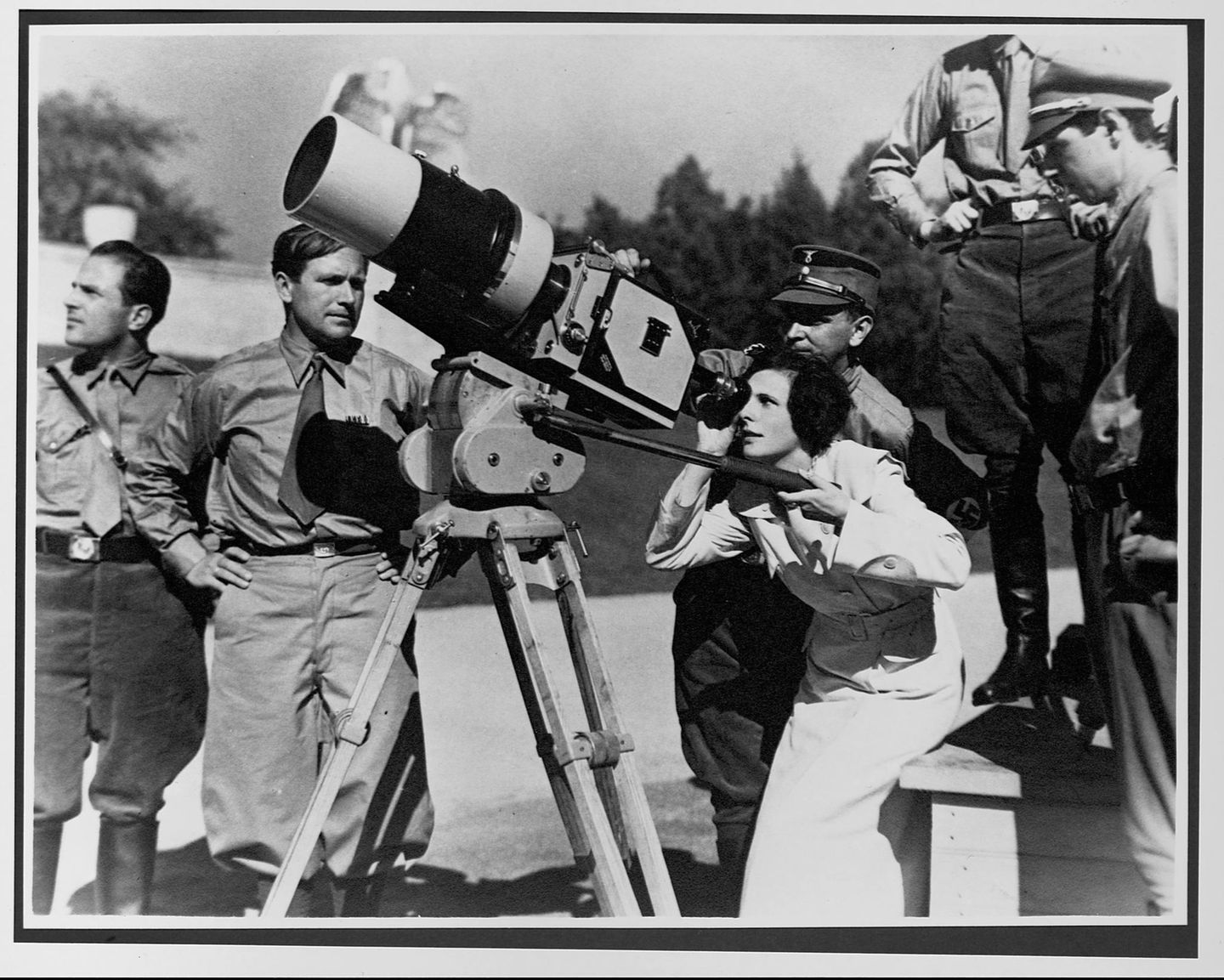 Leni Riefenstahl an der Kamera