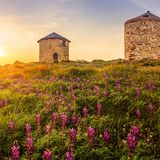 Steilmühlen auf der Insel Fourni
