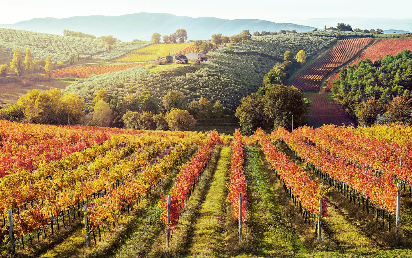 Umbrien im Herbst in Italien