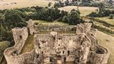 Ruine der Normannenburg Ballymote Castle im Nordwesten Irlands