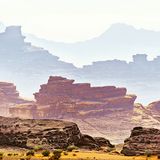 Sandsteinfelsen des Hisma-Plateaus im Nordwesten Saudi-Arabiens