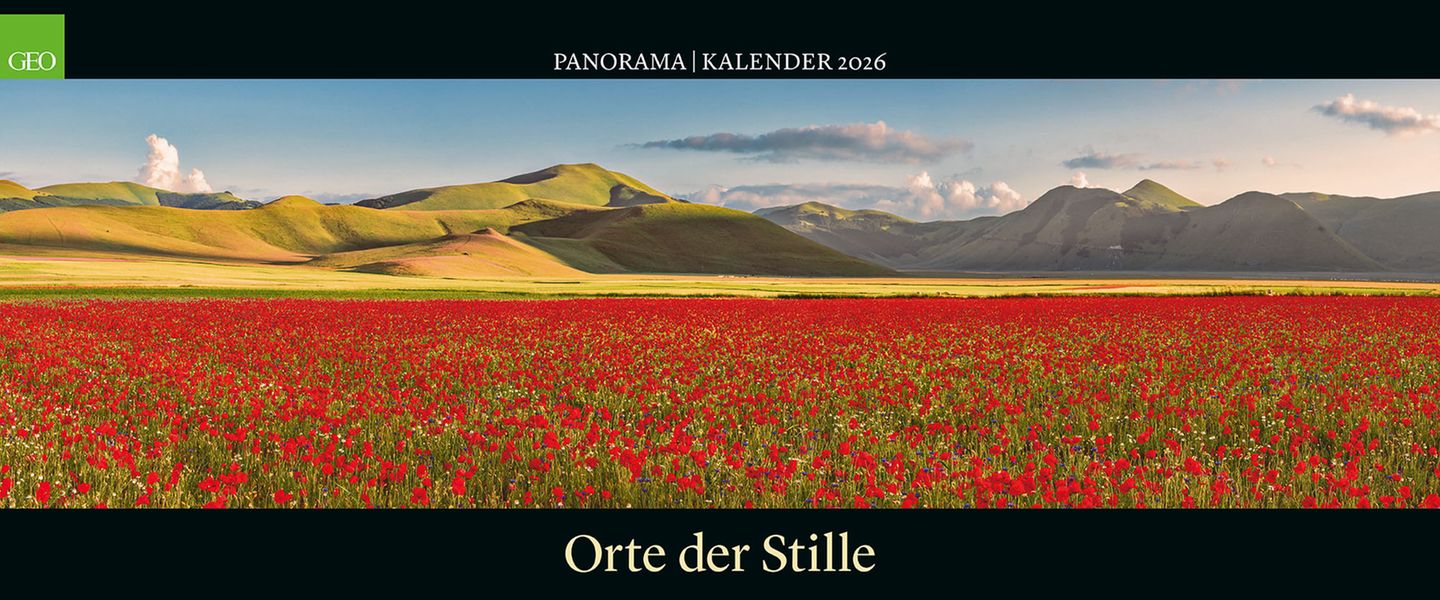Cover des GEO Kalenders "Orte der Stille" 2026