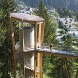 Baumwipfelpfad bei Laax in der Schweiz