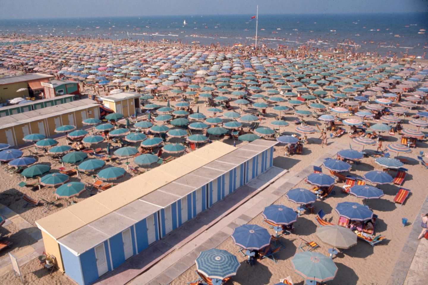 Strand von Rimini, um 1974