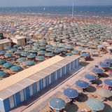 Strand von Rimini, um 1974