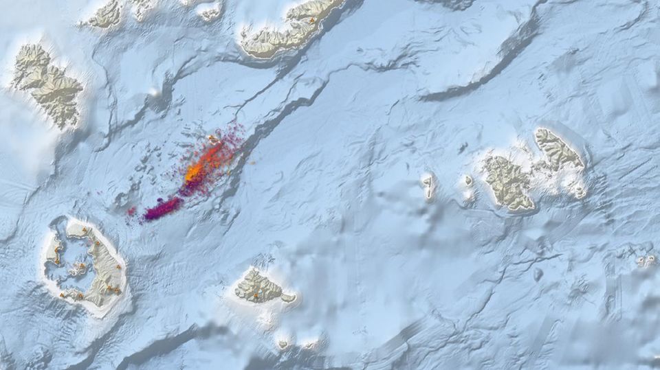Erdbeben-Karte Santorini 2025