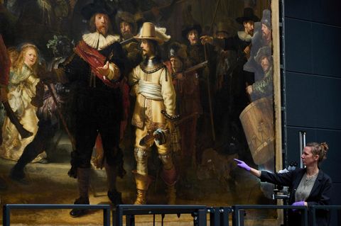 Hund im Amsterdamer Rijksmuseum