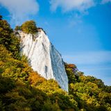 Kreidefelsen im Herbst