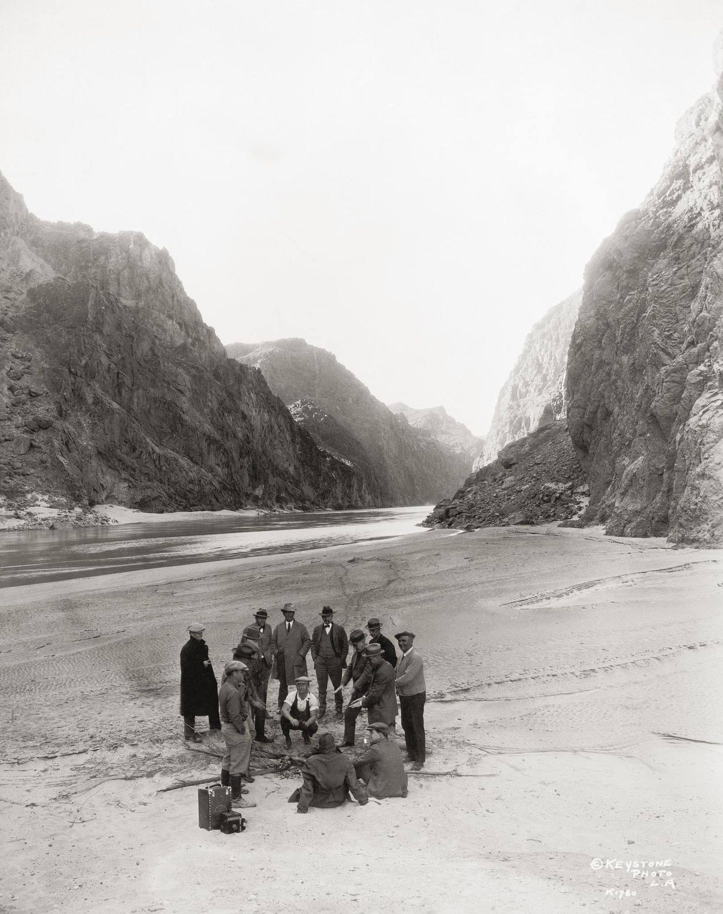 Eine Gruppe Männer im Black Canyon