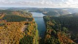 Versetalsperre im Sauerland im Herbst