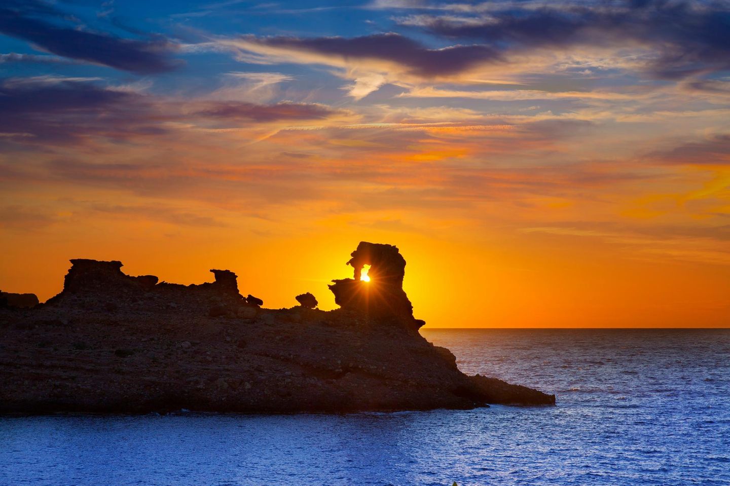 Sonnenuntergang an der Cala Morell