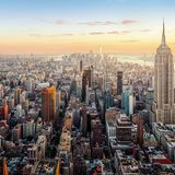 Sonne über Midtown Manhattan