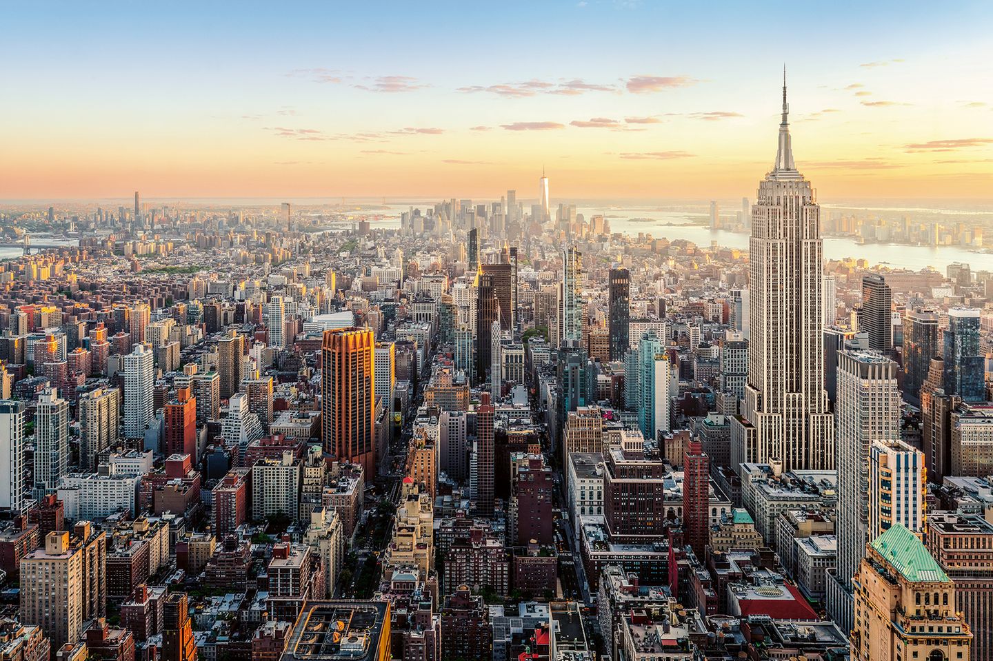 Sonne über Midtown Manhattan