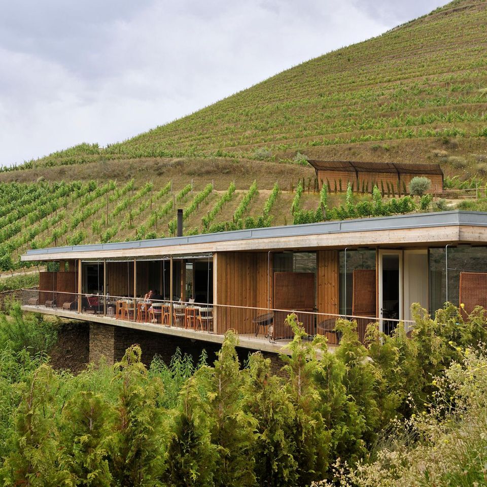 Blick auf das Casa do Rio im Douro-Tal, Portugal