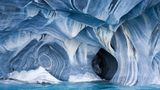 Geheimnisvolle Muster einer Marmorhöhle