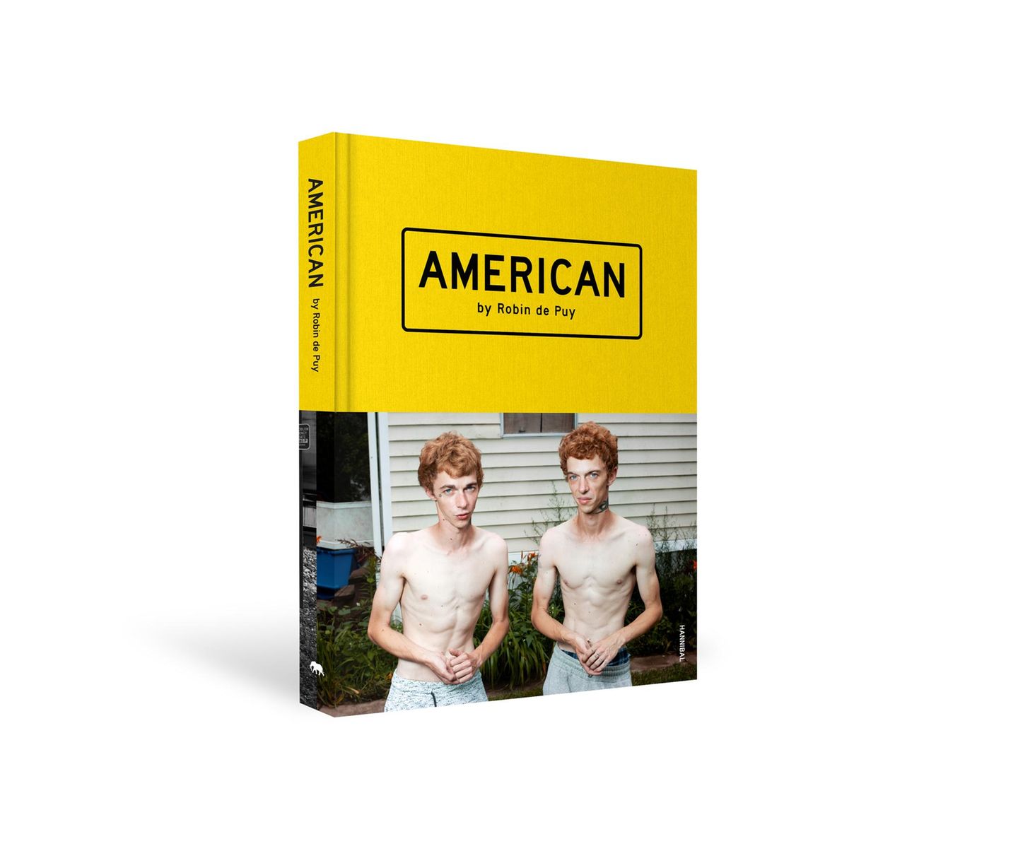 Der Bildband "American" Das Cover des Buches American von Robin de Puy, auf dem Zwillinge abgebildet sind