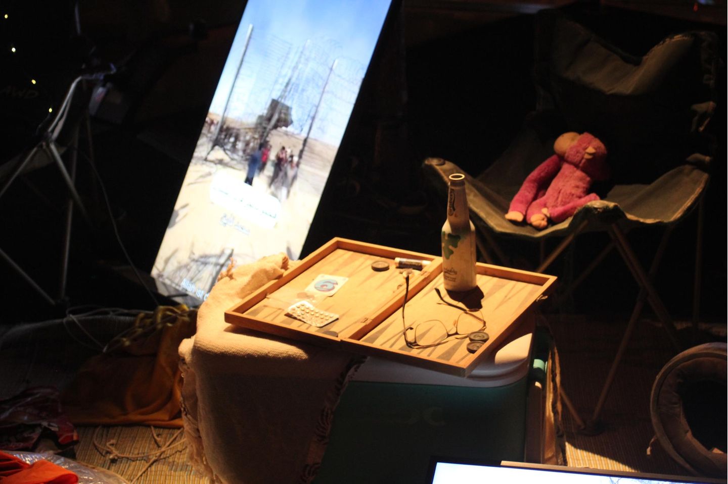 Eine inszenierte Campingszene in der Nova-Ausstellung