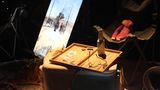 Eine inszenierte Campingszene in der Nova-Ausstellung