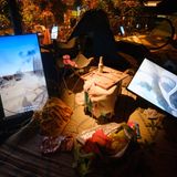 Eine inszenierte Campingszene in der Nova-Ausstellung