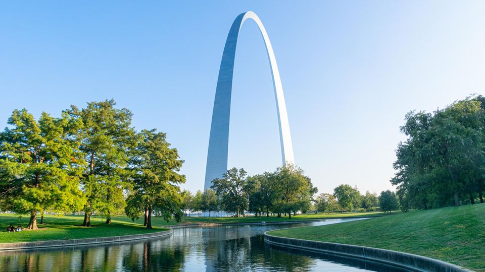 Der Gateway Arch in St. Louis ist das höchste Nationalmonument der USA – und wie viele andere Museen und Parks in Bundeshand derzeit geschlossen