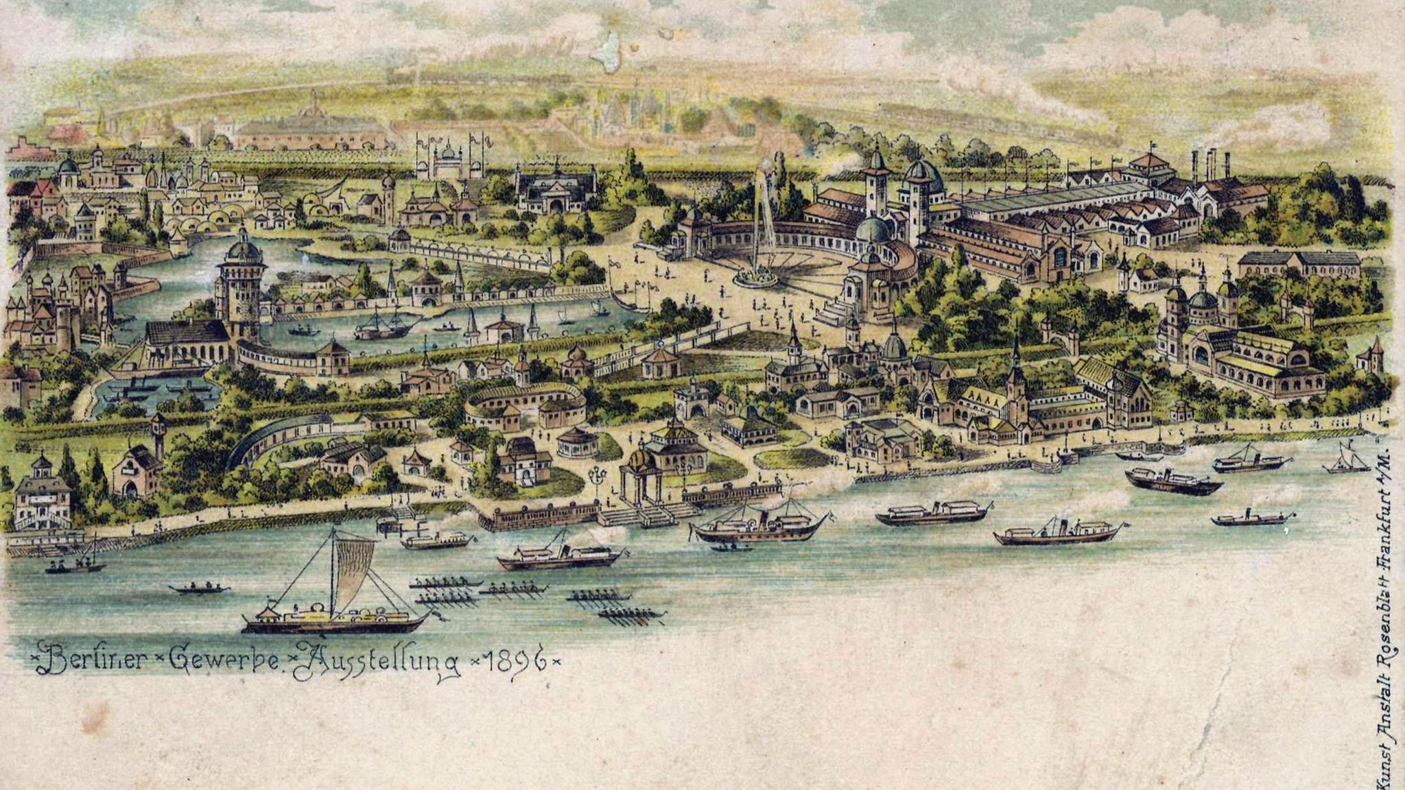 Illustration Berlin Treptower Park "Berliner Gewerbeschau"