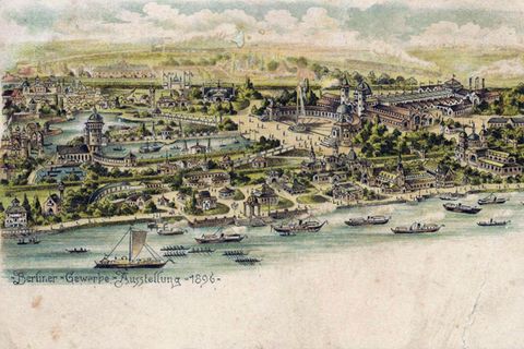 Illustration Berlin Treptower Park "Berliner Gewerbeschau"