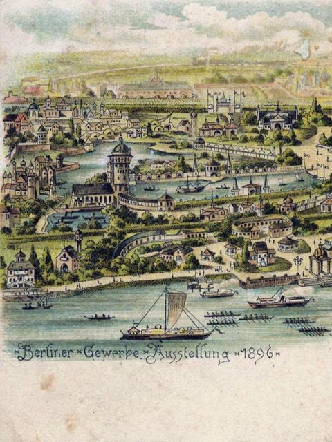 Illustration Berlin Treptower Park "Berliner Gewerbeschau"