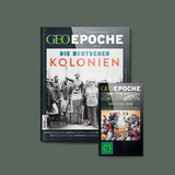 Ende des 19. Jahrhundert strebt das deutsche Kaiserreich mit Macht nach Übersee. Getrieben von Gier, Geltungsbedürfnis und dem Glauben an die eigene Zivilisationsmission, unterwerfen die Deutschen nach und nach Gebiete und Menschen auf dem afrikanischen Kontinent, im Pazifik und in China. Bald gebieten sie über das drittgrößte Kolonialreich der Erde. GEO EPOCHE erzählt von Drama, Ausmaß und Brutalität des imperialen Projekts – und den Wunden, die es hinterließ. Im GEO Shop und überall, wo es gute Zeitschriften gibt.