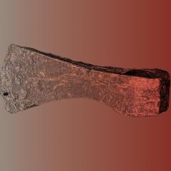 Eiserner Kopf einer Axt