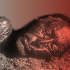 Gesicht der Moorleiche Tollundmann