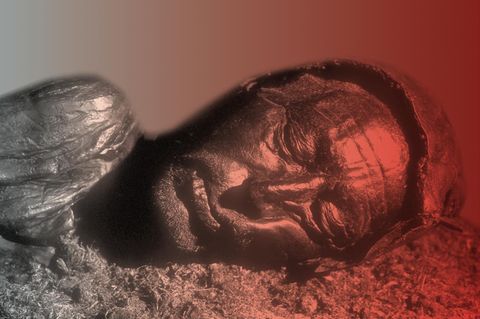 Gesicht der Moorleiche Tollundmann