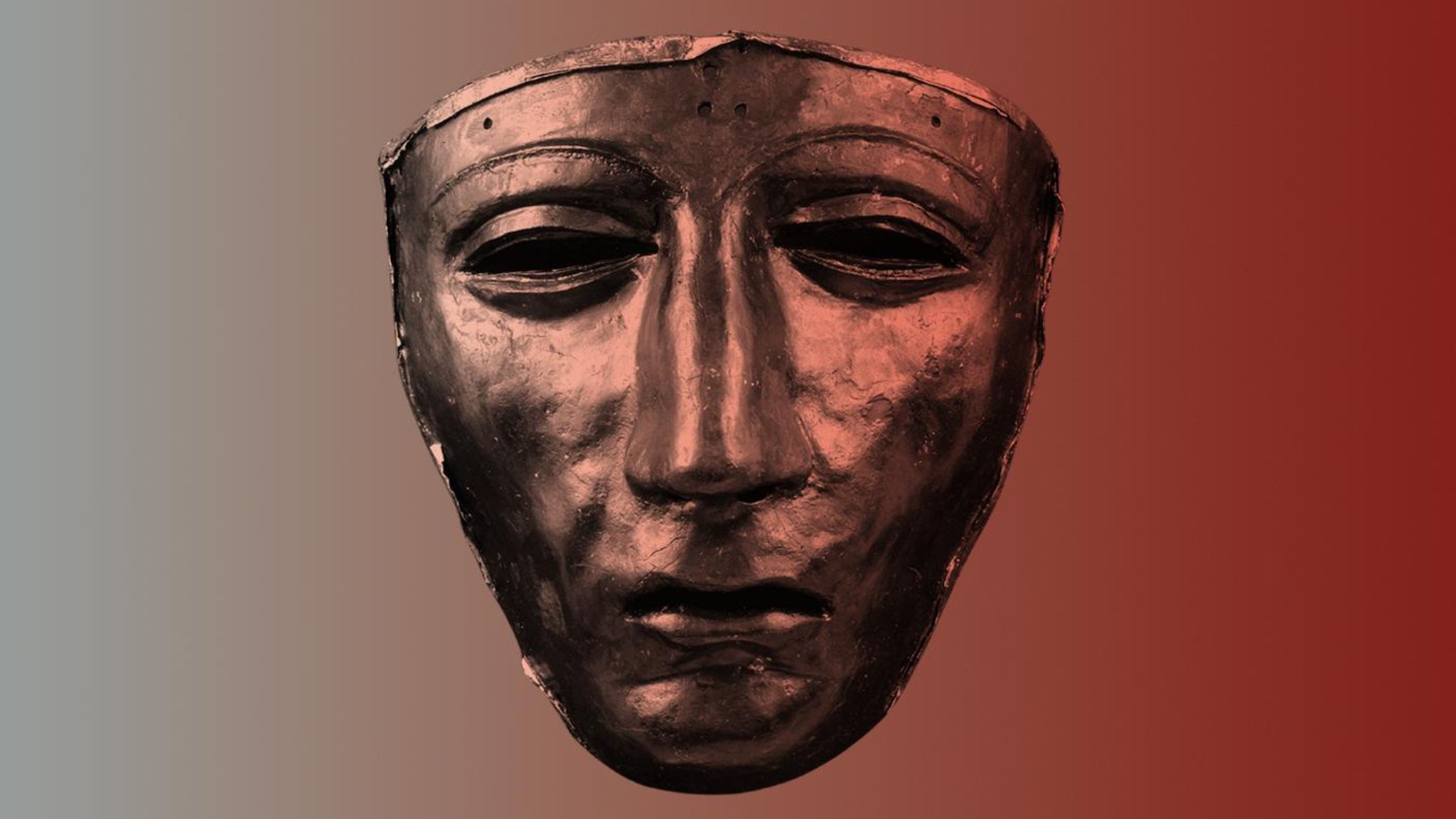 Eiserne Gesichtsmaske eines Römers Eiserne Gesichtsmaske eines Römers