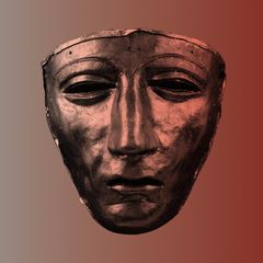 Eiserne Gesichtsmaske eines Römers