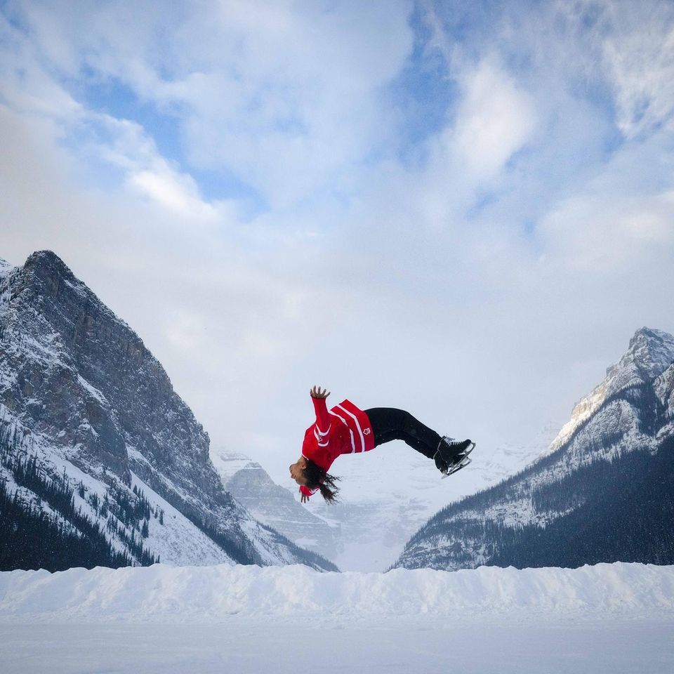 Elladj Baldé beim Looping Elladj Baldé beim Looping