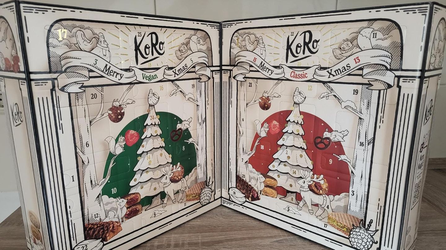 Classic oder Vegan? Den KoRo-Adventskalender 2025 gibt es in beiden Varianten
