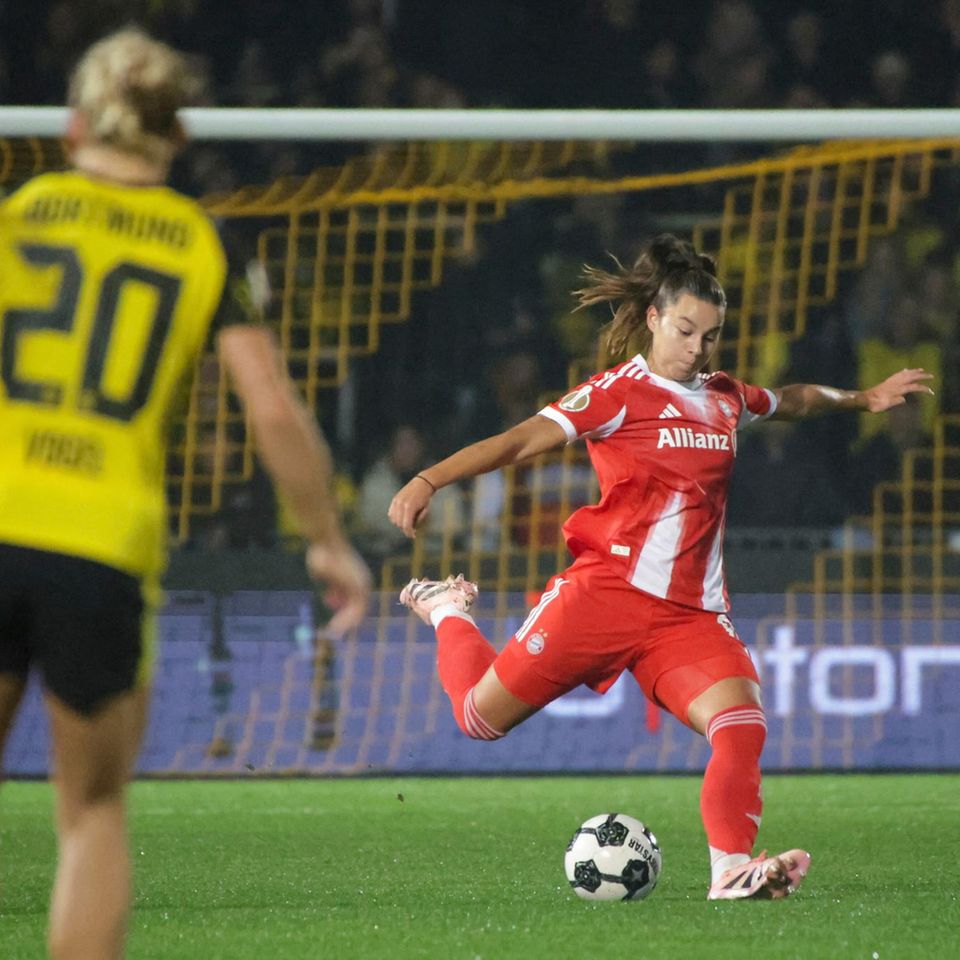 Lena Oberdorf im Spiel gegen Dortmund