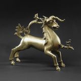 Eine Aquamanile-Skulptur eines Einhorns aus dem 14. Jahrhundert