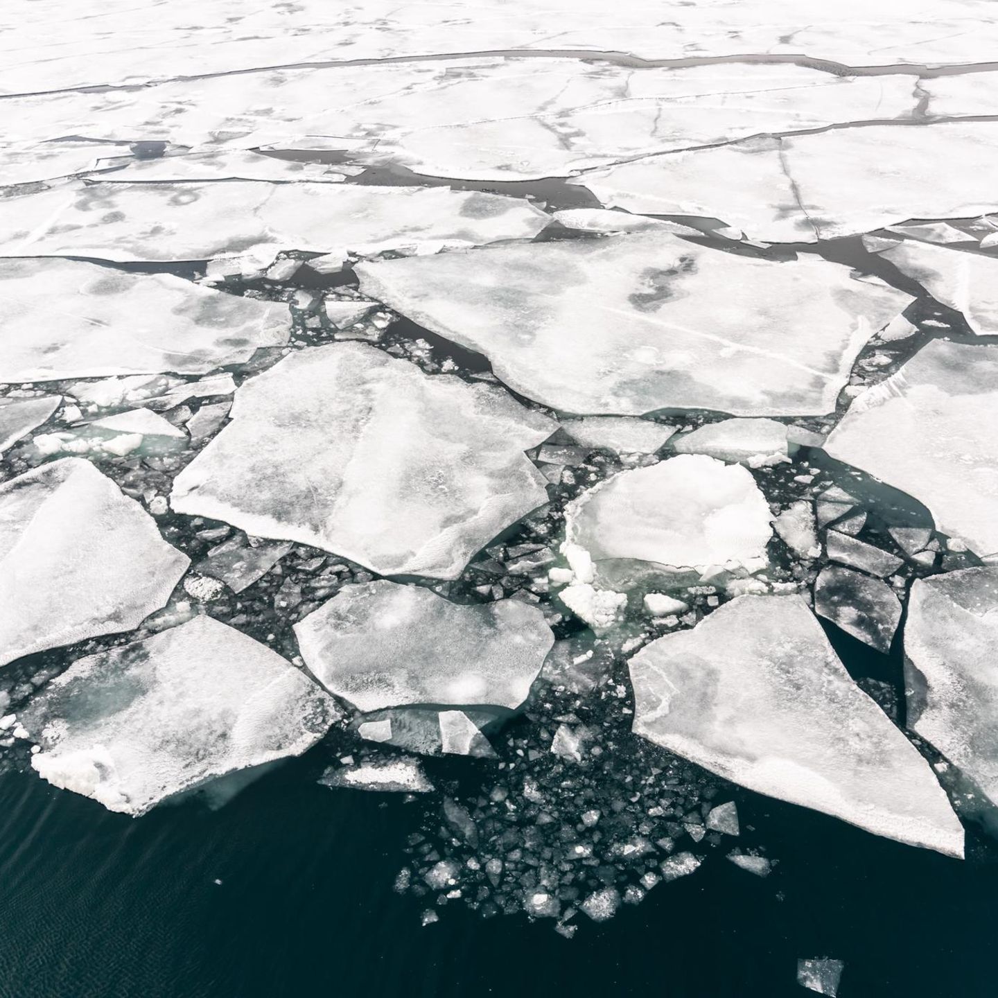 Eisschollen im Nordpolarmeer