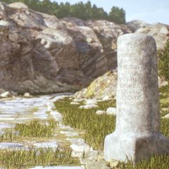 Illustration zeigt römische Straße