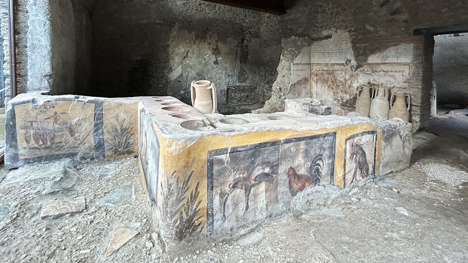 Theke einer Garküche