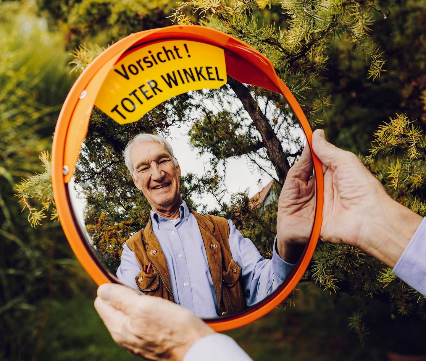 Ulrich Willburger  mit Trixi-Spiegel