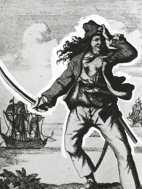 Anne Bonny und Mary Read in Kampfpose