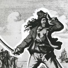 Anne Bonny und Mary Read in Kampfpose