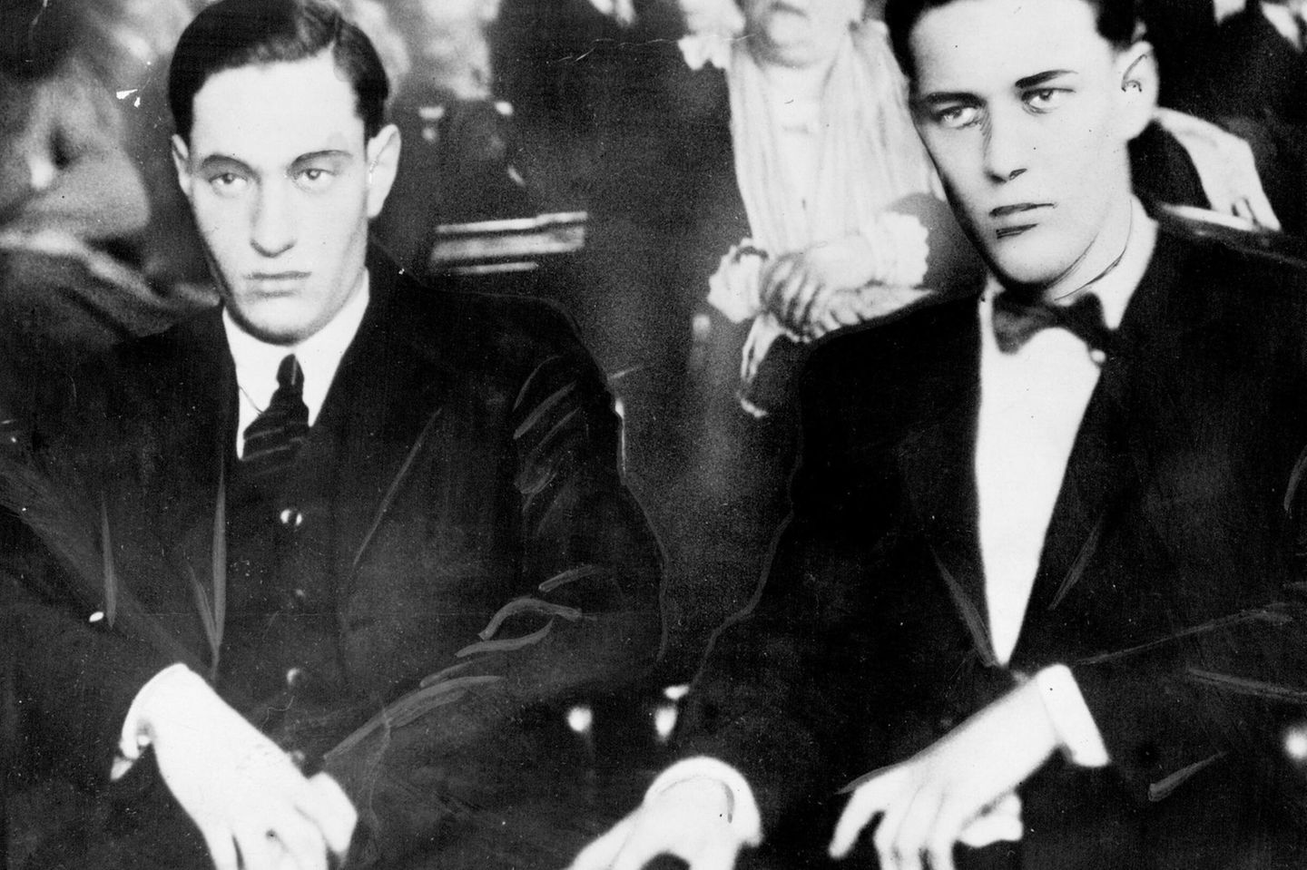 Leopold und Loeb bei ihrer Verhandlung