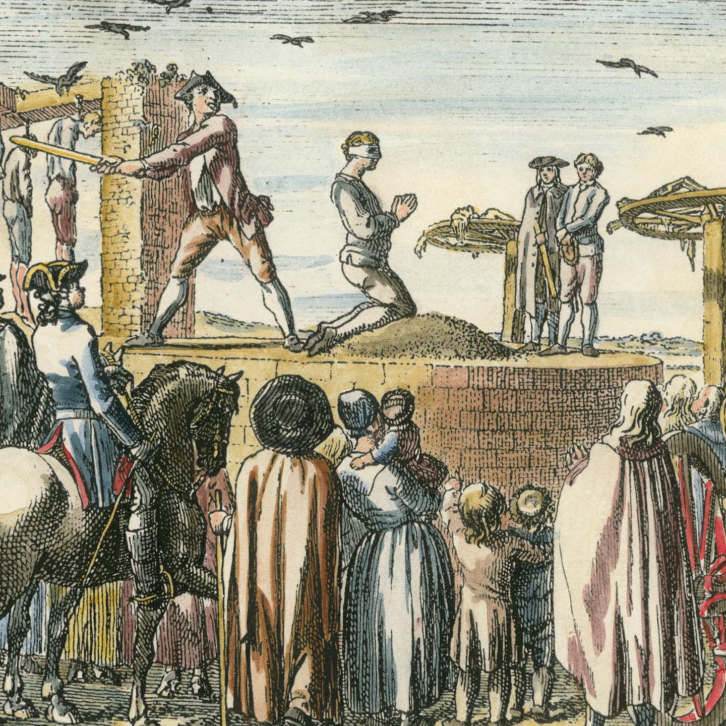 Henker schlägt Mann den Kopf ab