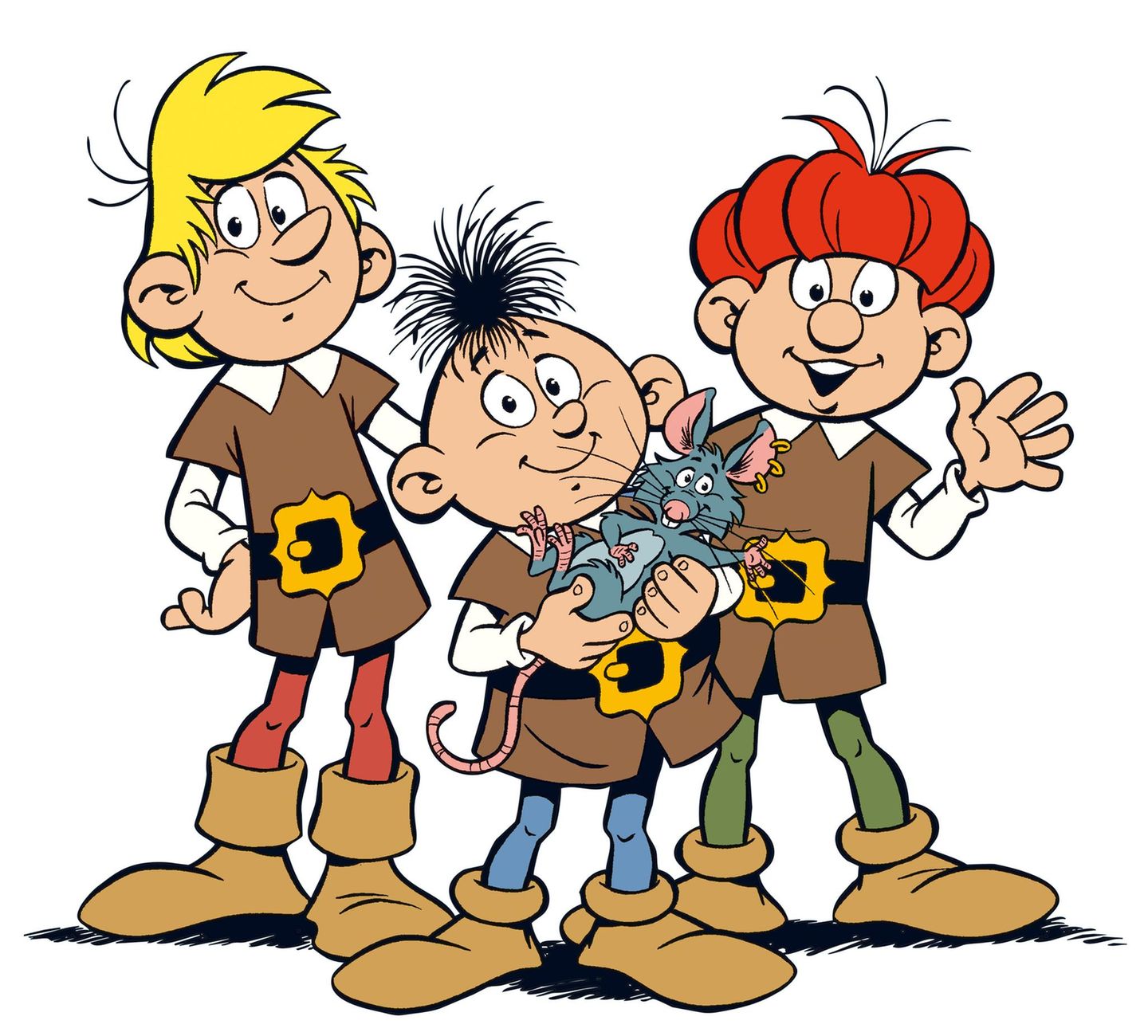 Die Abrafaxe auf weissem Hintergrund