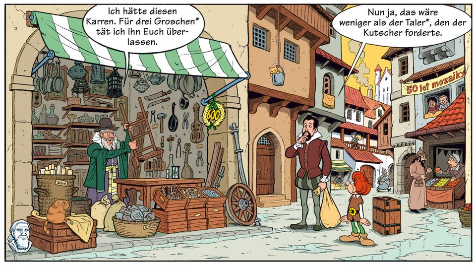 Szene aus Mosaik 600 Comic