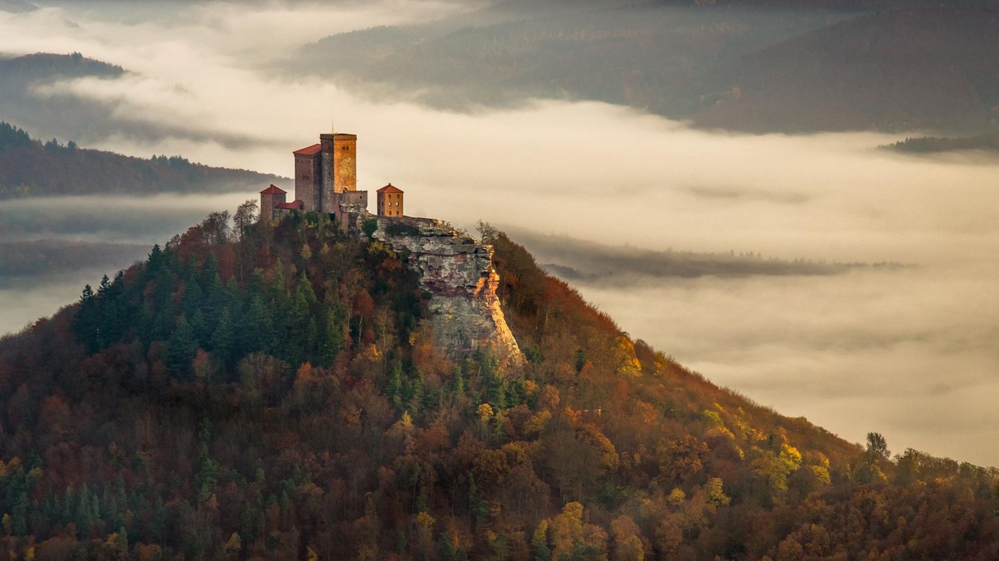 Burg Trifels bei Annweiler in Rheinland-Pfalz